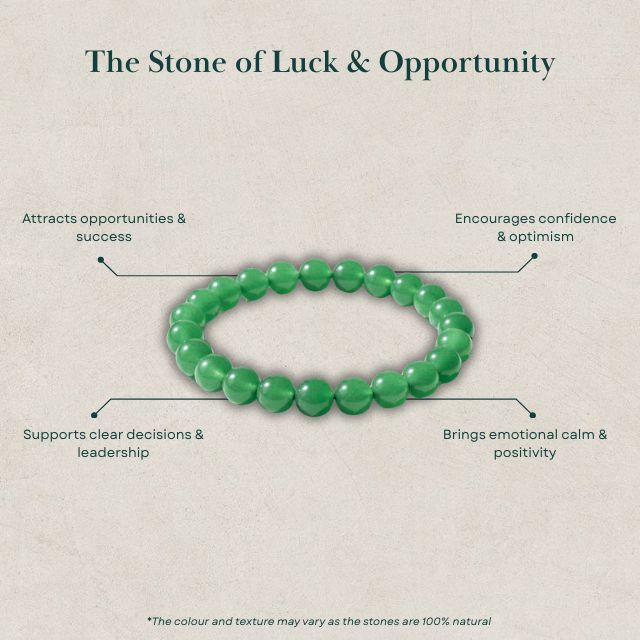 AstroLucrum Green Aventurine Opportunity Bracelet
