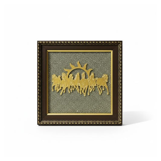 AstroLucrum Seven Horses Pyrite Frame