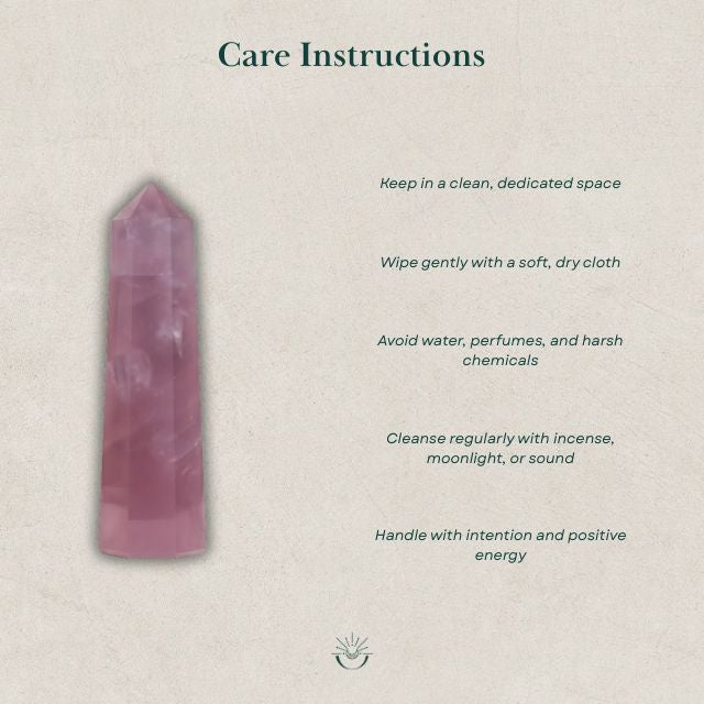 AstroLucrum Rose Quartz Pointer