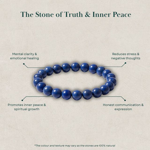 AstroLucrum Lapis Lazuli Mental Health Bracelet