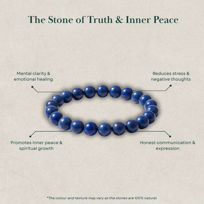 AstroLucrum Lapis Lazuli Mental Health Bracelet