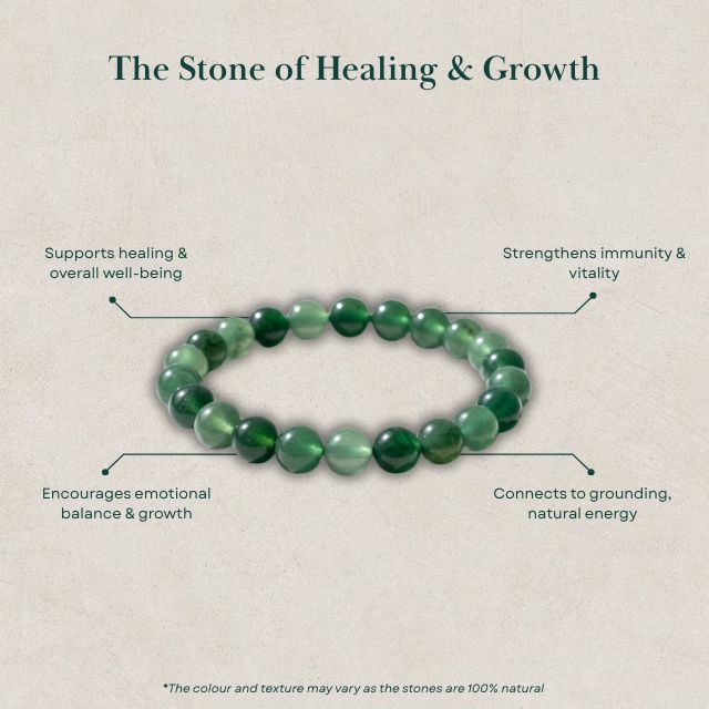 AstroLucrum Moss Agate Health Bracelet
