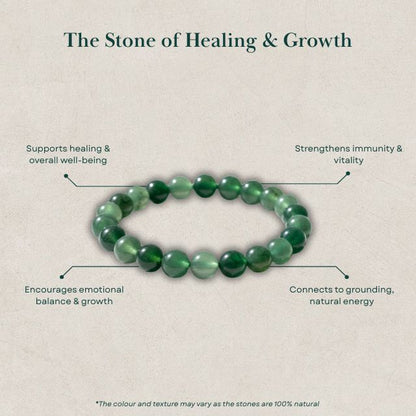 AstroLucrum Moss Agate Health Bracelet