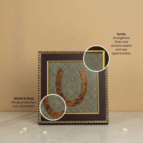 Ghode Ki Nall on Raw Pyrite Frame
