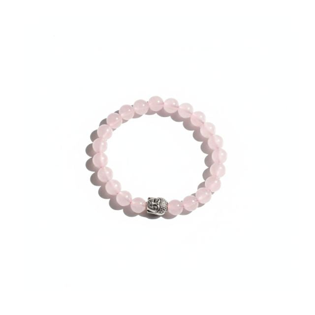 AstroLucrum Rose Quartz Buddha Love Bracelet