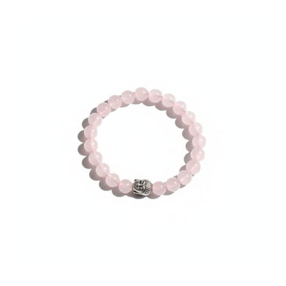 AstroLucrum Rose Quartz Buddha Love Bracelet