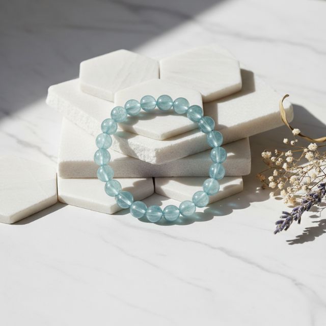 AstroLucrum Aquamarine Calming Bracelet