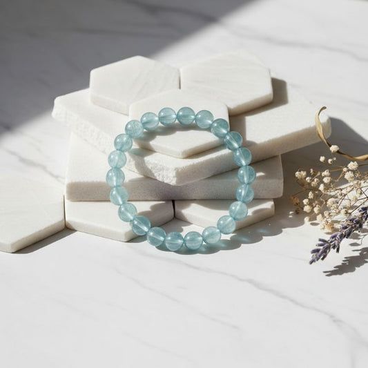 AstroLucrum Aquamarine Calming Bracelet