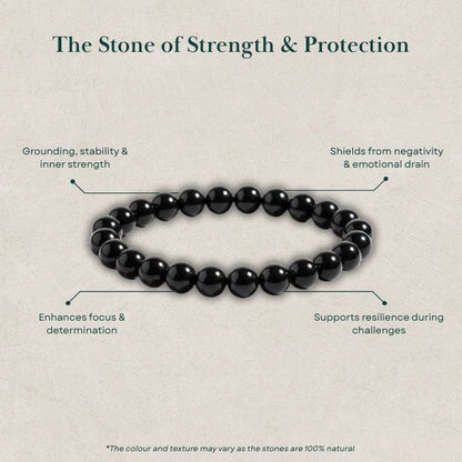 AstroLucrum Black Onyx Strength Bracelet