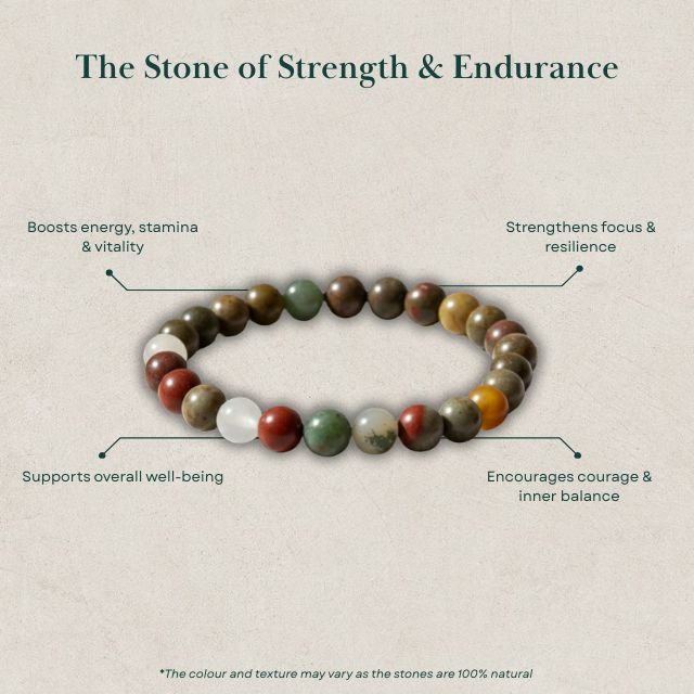 AstroLucrum Blood Stone Physical & Mental Vitality Bracelet