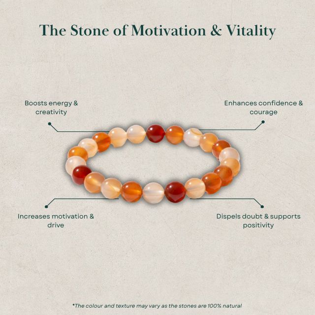 AstroLucrum Carnelian Power Enhancer Bracelet