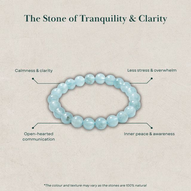 AstroLucrum Aquamarine Calming Bracelet