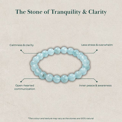 AstroLucrum Aquamarine Calming Bracelet