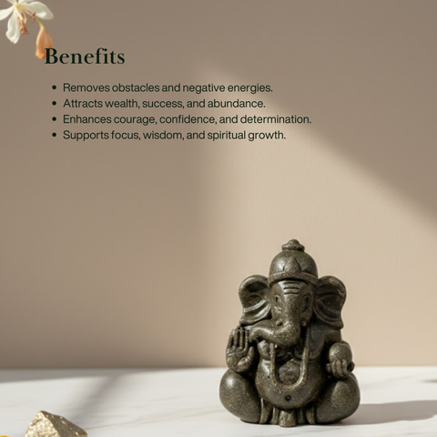 Pyrite Ganesh Ji Murti