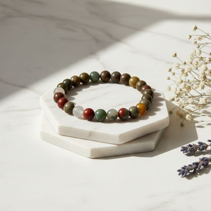 AstroLucrum Blood Stone Physical & Mental Vitality Bracelet