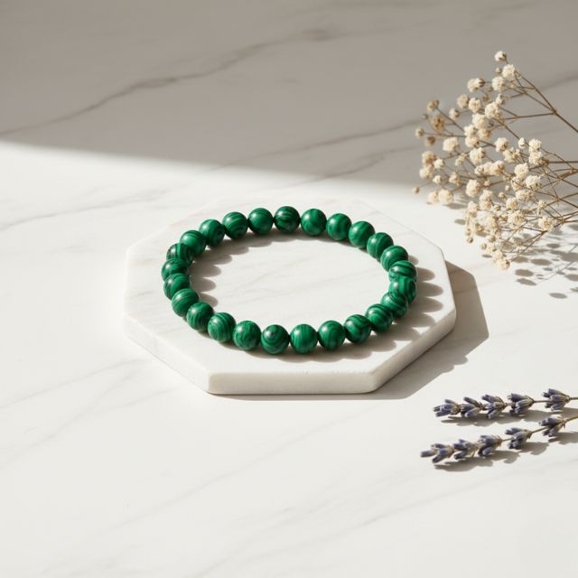 AstroLucrum Malachite Growth Bracelet