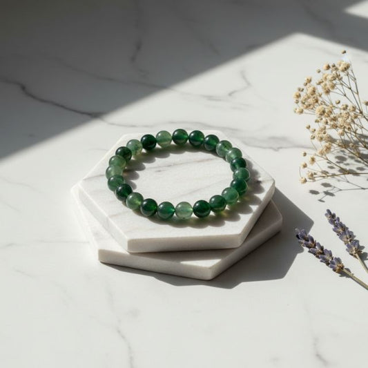 AstroLucrum Moss Agate Health Bracelet
