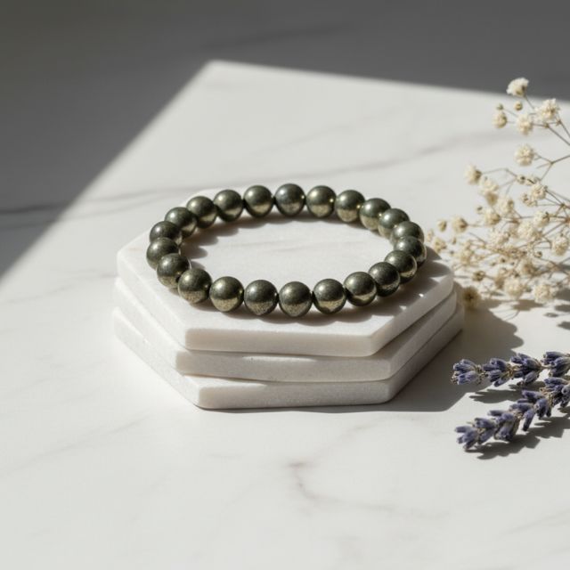 AstroLucrum Pyrite Financial Expansion Bracelet