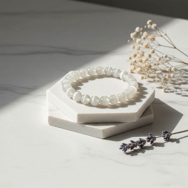 AstroLucrum Selenite Love & Harmony Bracelet