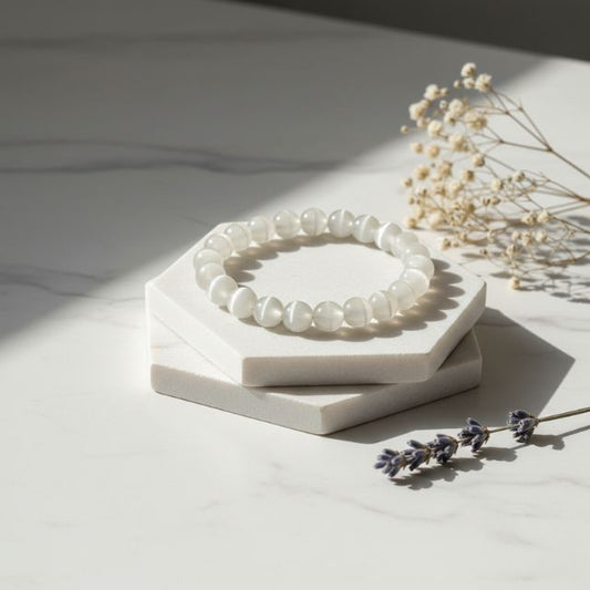 AstroLucrum Selenite Love & Harmony Bracelet