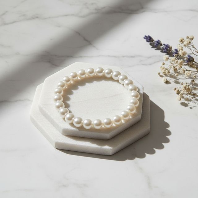 AstroLucrum Shell Pearl Well Being Bracelet