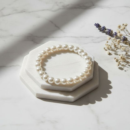 AstroLucrum Shell Pearl Well Being Bracelet