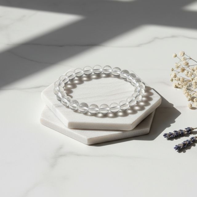 AstroLucrum Sphatik (Crystal) Chakra Balancing Bracelet