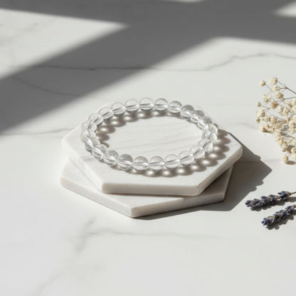 AstroLucrum Sphatik (Crystal) Chakra Balancing Bracelet